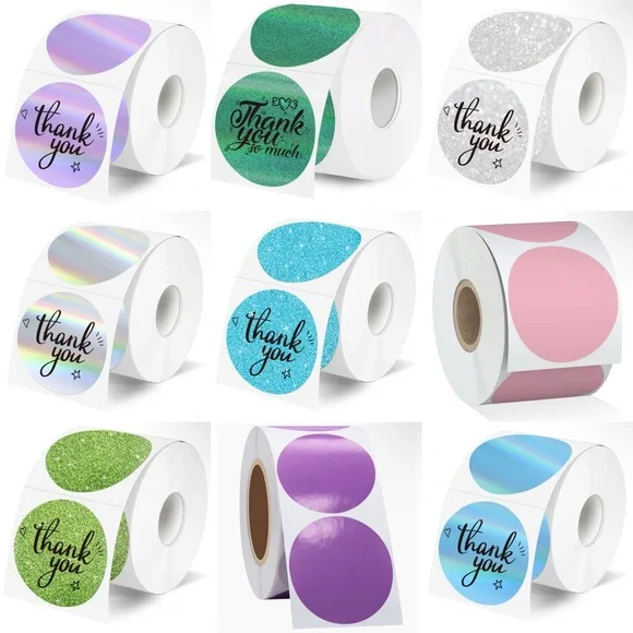 Handmade 50count “Reuse & Recycle” Stickers - Picture 2 of 3